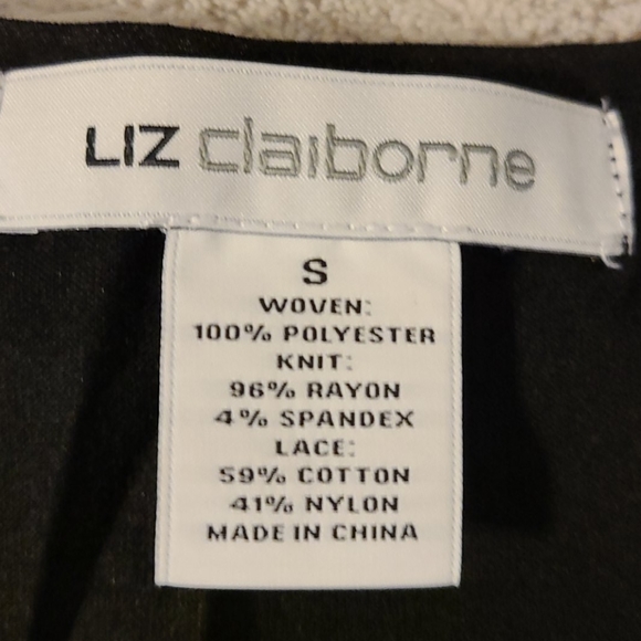 Liz Claiborne black tank size small - Picture 2 of 7